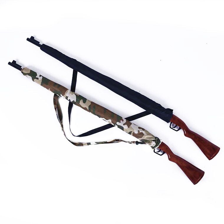 Paraguas camuflaje al aire libre con forma pistola rifle Mango largo caza