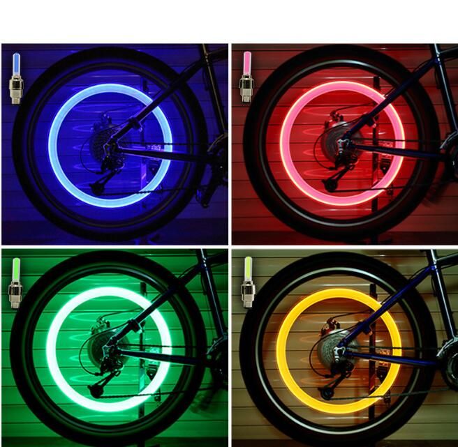 2020 Firefly Spoke LED Wheel Valve Stem Cap Tire Motion Neon Light Lamp ...