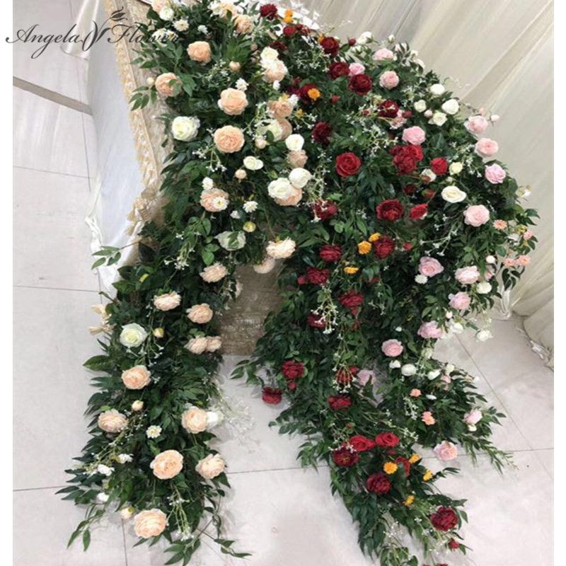 2020 2 5m Custom Diy Wedding Table Runner Floral Backdrop Willow