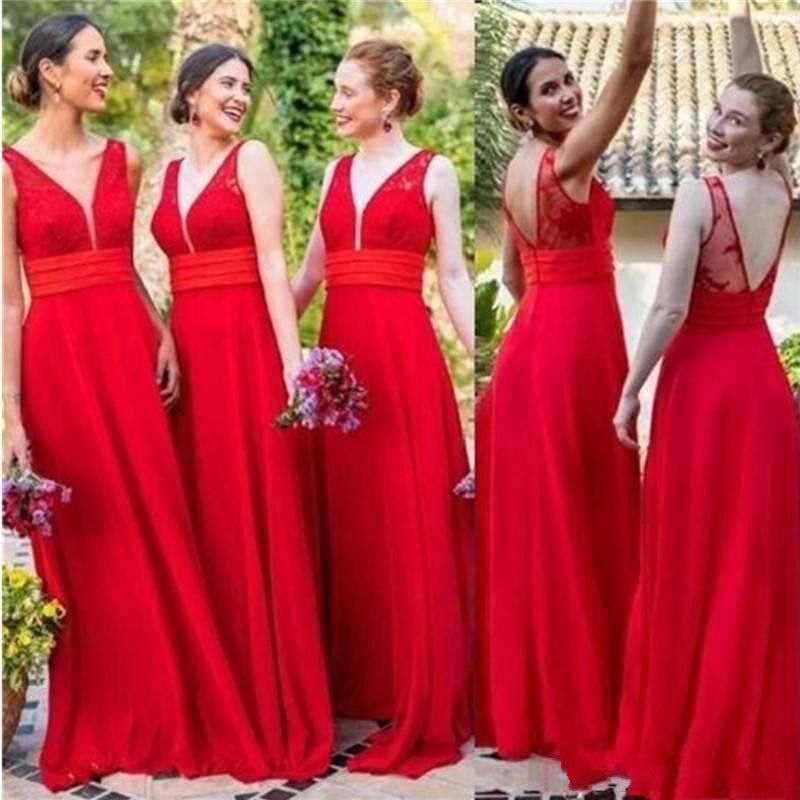 red dress wedding guest outfit