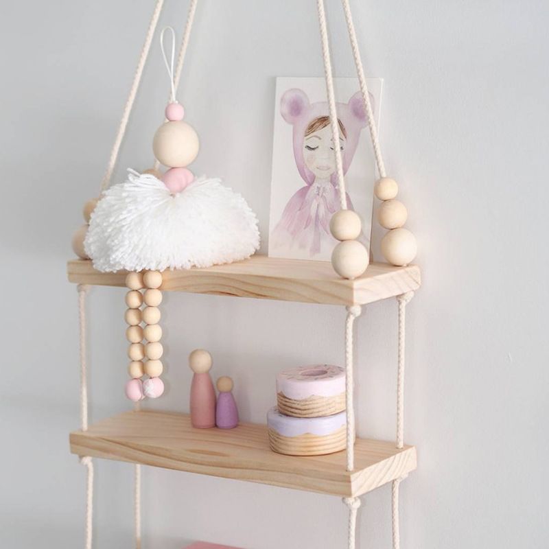 2019 Ballet Dancer Hanging Decoration Wooden Beads Girl Room Decor