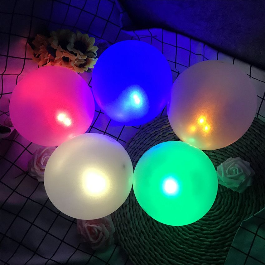 Round Ball Led Balloon Lights Mini Flash Lamps For Lantern Christmas