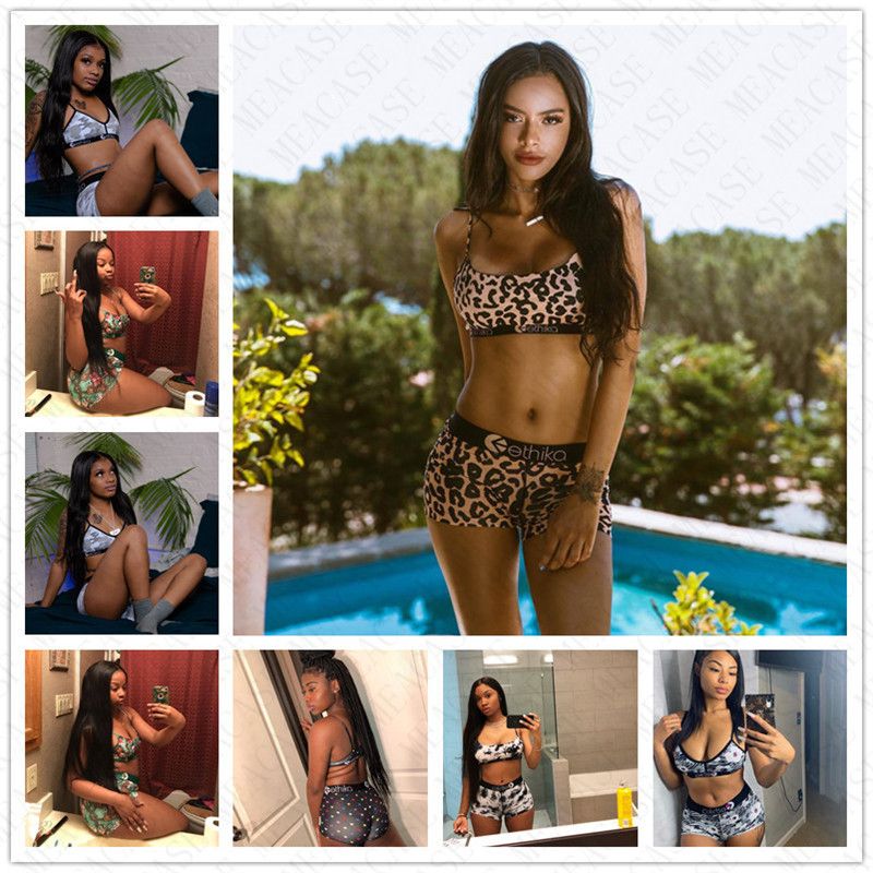 sports bra and shorts swimsuit