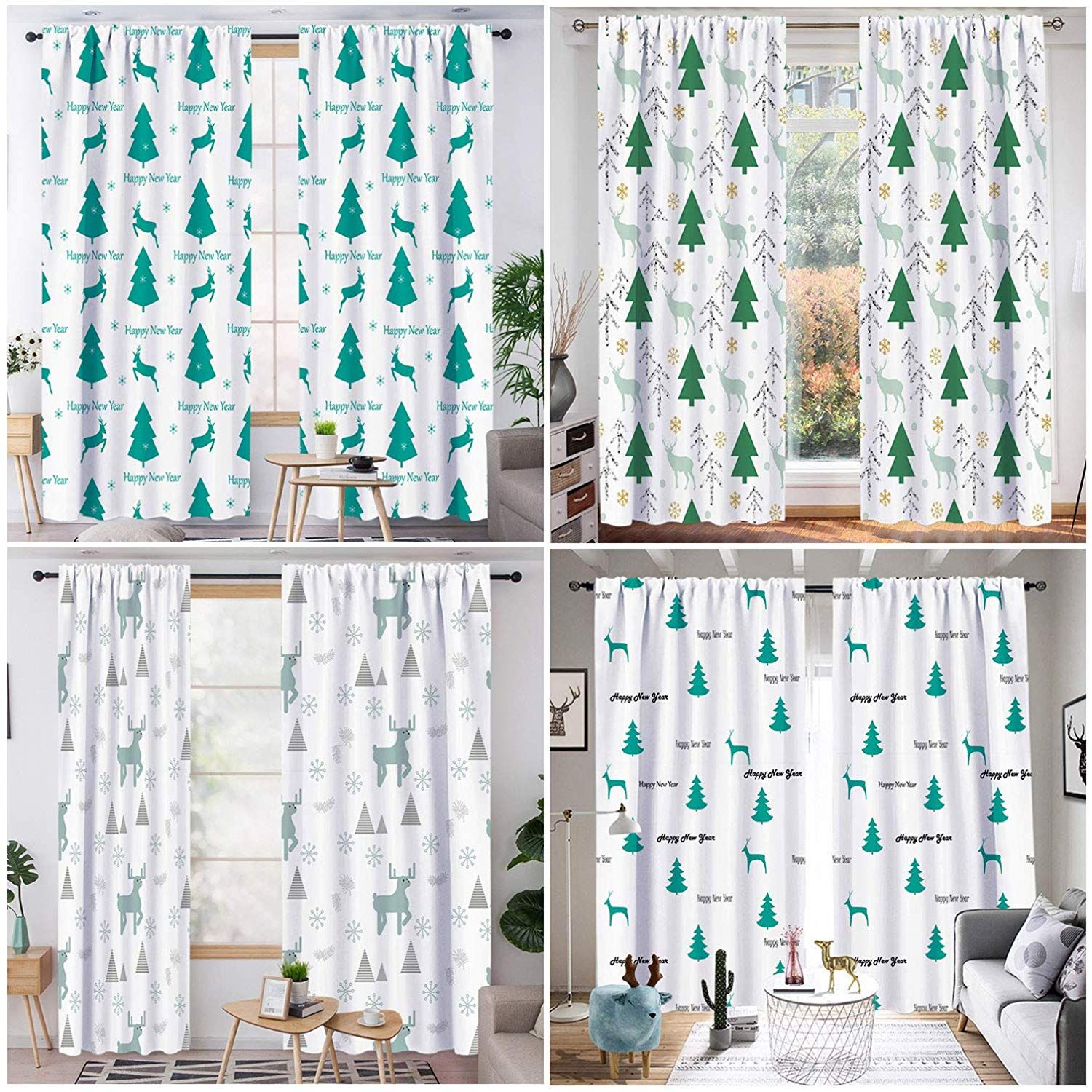 2019 Jarl Home Fashion White Blackout Curtains For Bedroom Rod