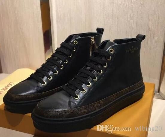 Compra L V Zapatos Para Hombre Botines De Moda Chaussures Pour Hommes  Calzado De Cuero Con Cordones High Top Zapatos De Mujer Tattoo Sneaker Boot  Zapatos Para Hombre Barato | Entrega Rápida