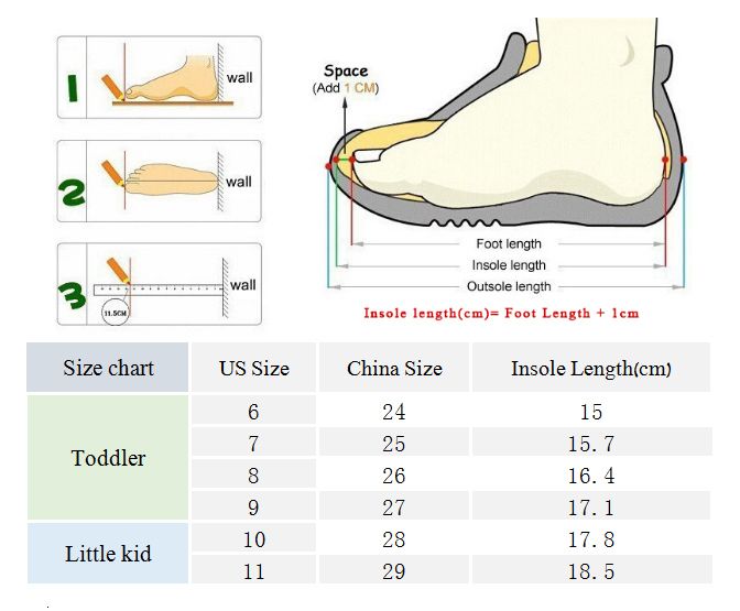 Toddler Foot Chart