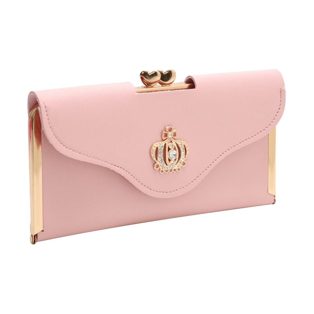 Billiards Wallets For Men Women Long Leather Checkbook Card Holder Purse Zipper Buckle Elegant Clutch Ladies Coin Purse
