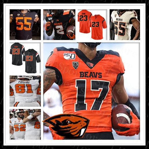 Custom oregon state football jersey Clearance