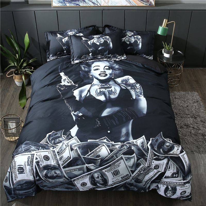 3d Marilyn Monroe Bedding Set Twin Queen King Luxury 3d Skull