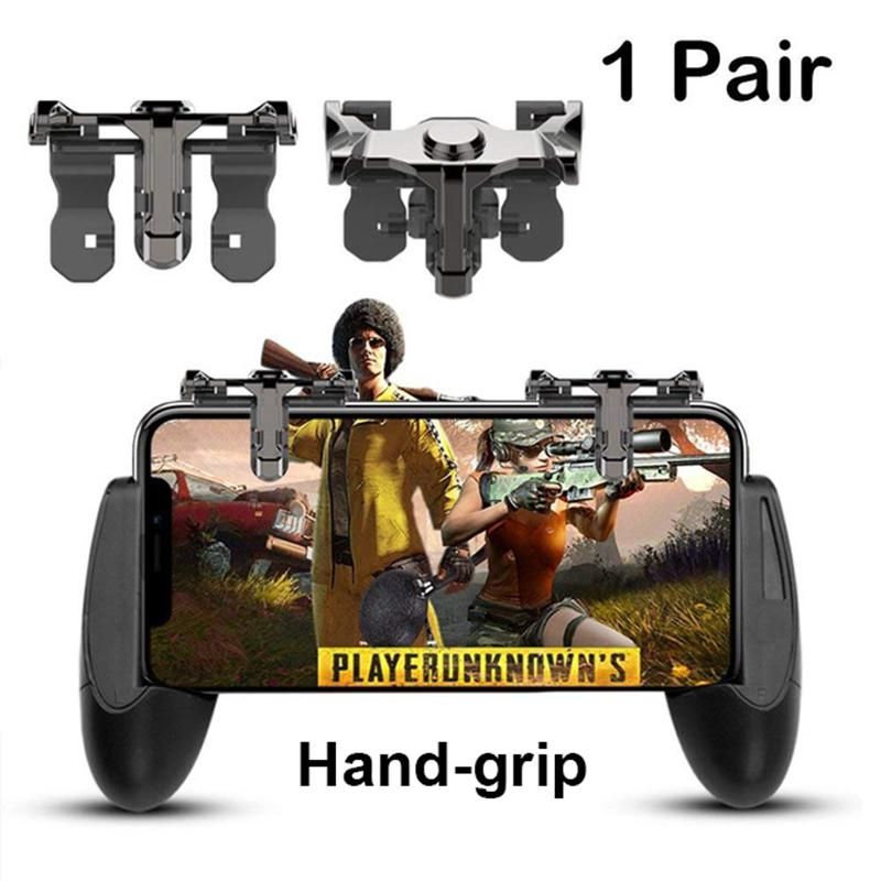 EastVita PUBG Mobile Game Controller Gamepad Mobile Phone Joystick L1r1  Shooter And Aim Triggers Handle Grip For Iphone Andriod Best Pc Game ... - 