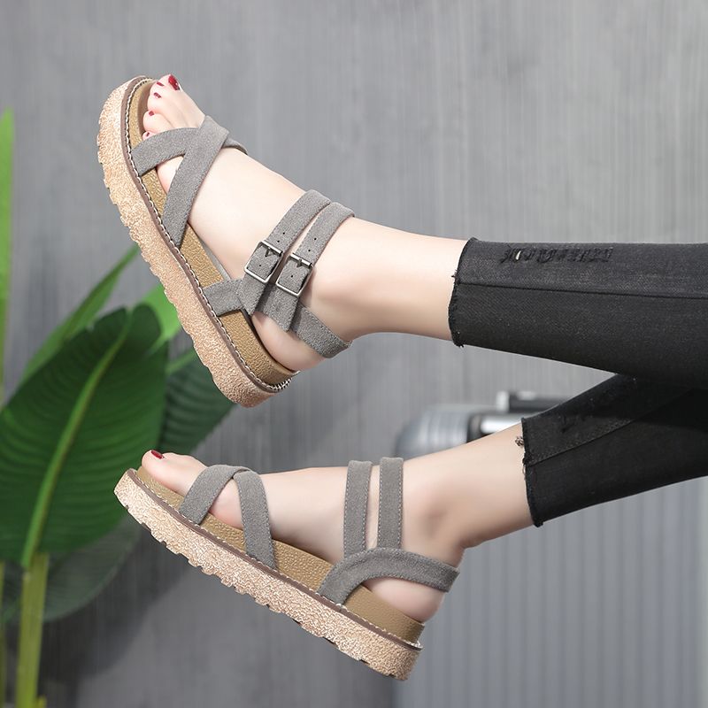 casual ankle strap flats