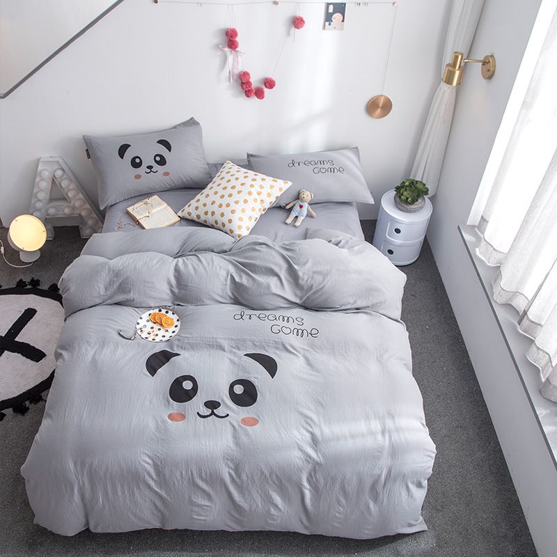 Bedding Set Bear Bear Kids Cute Bedspread Duvet Cover Sheet Set