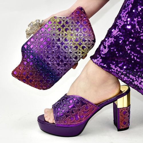 purple dress pumps