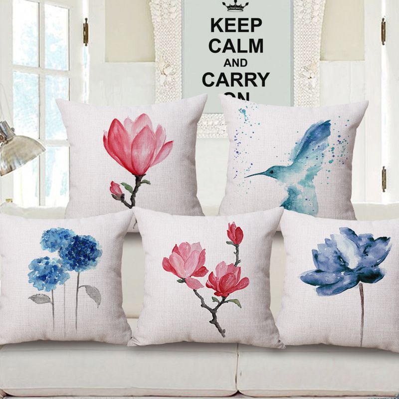 US Vendeur-Colibri Fleur Housse de Coussin housses pour coussins oreiller