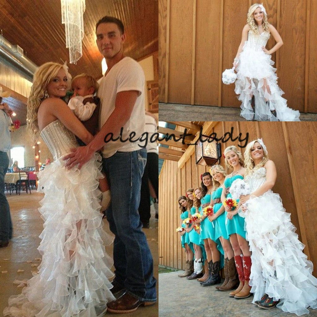 wedding dresses with cowgirl boots