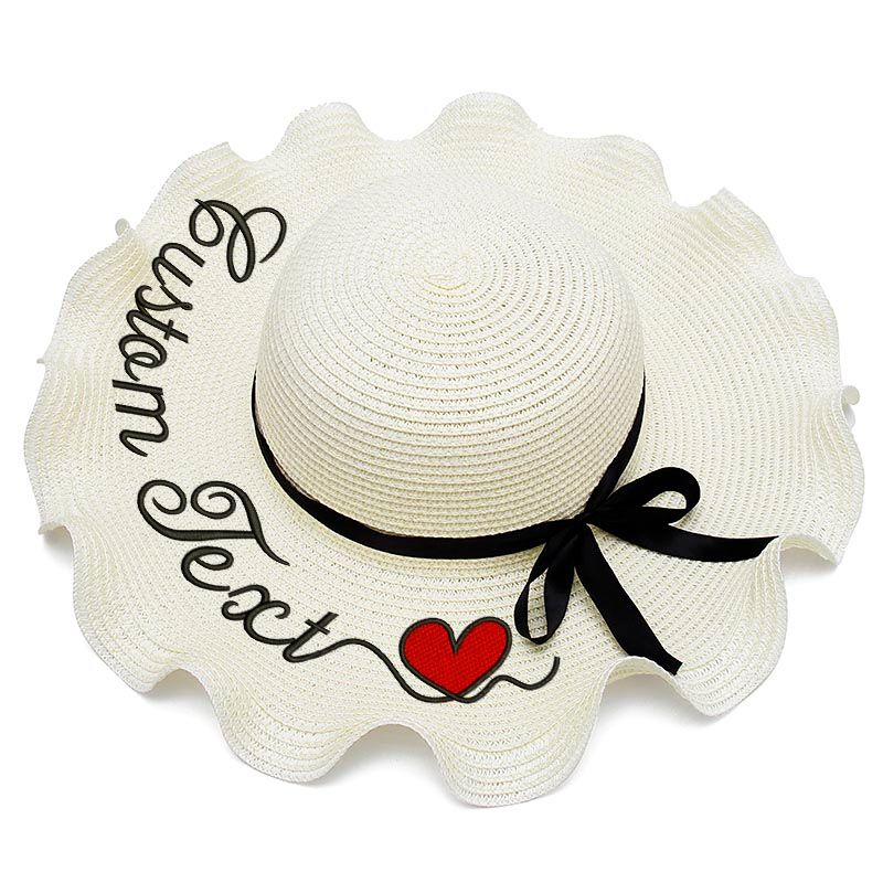 beach hat with name