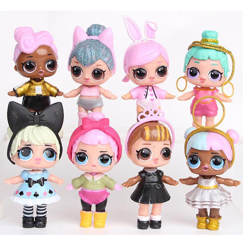 a picture of all the lol dolls