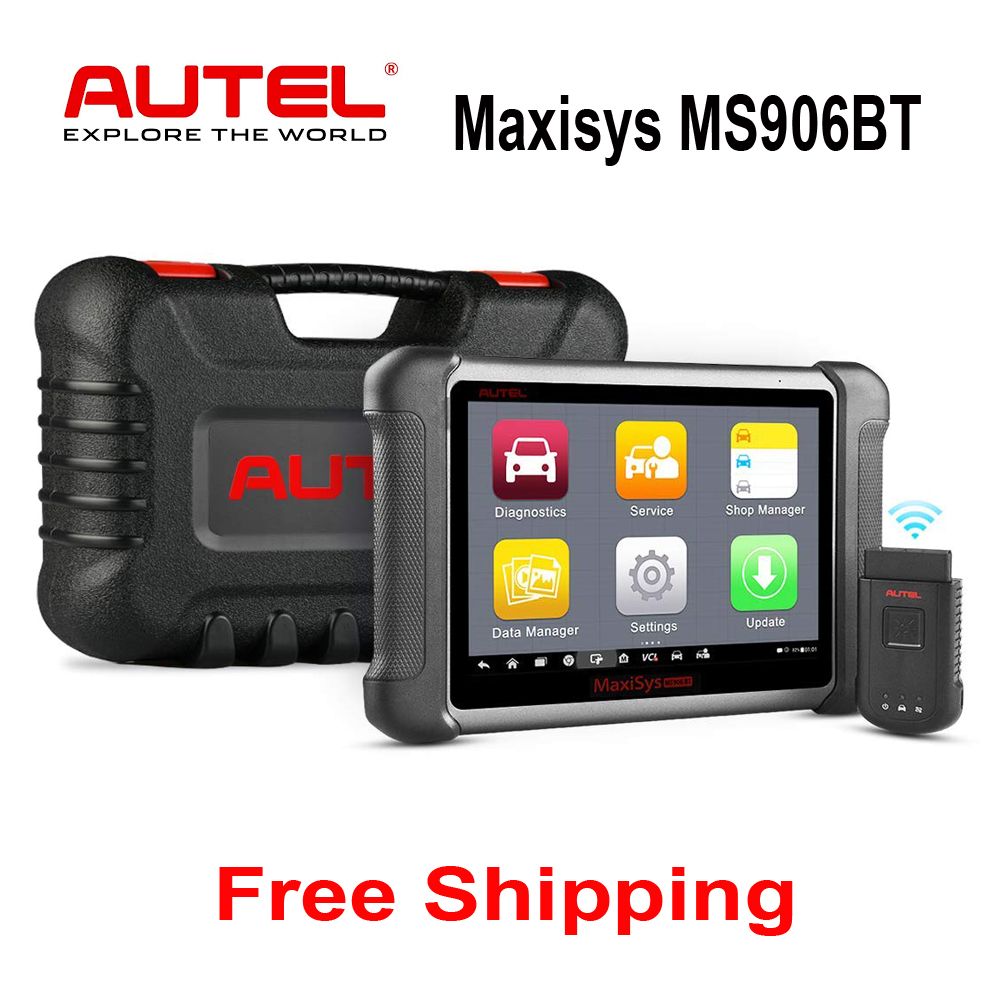 Autel Maxisys MS906BT Upgraded Version Of MS906 DS708 DS808 Bluetooth ECU Coding Diagnostic Tool OBD2 Scanner Code Reader OBDII Scan Tool 