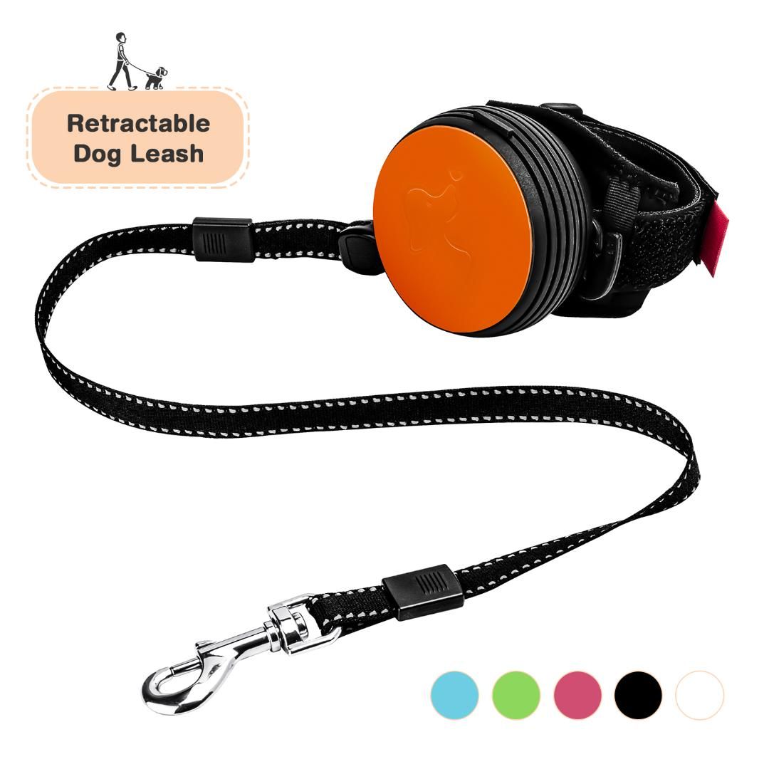 retractable dog leash with wrist strap