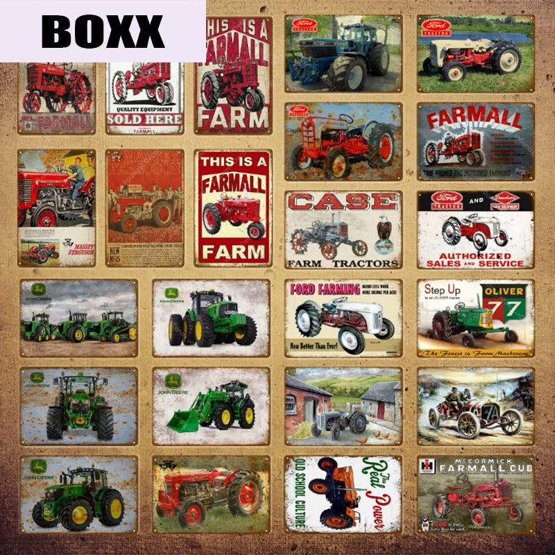 Compre Vintage John Deere Cartel Farmall Tractor Agricola Estano