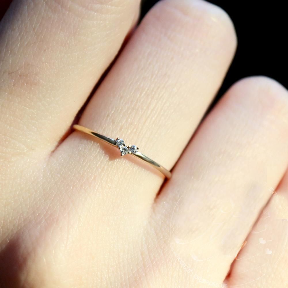 Tisonliz simple del anillos cristalinos para el oro delicado bisutería joyería de boda de