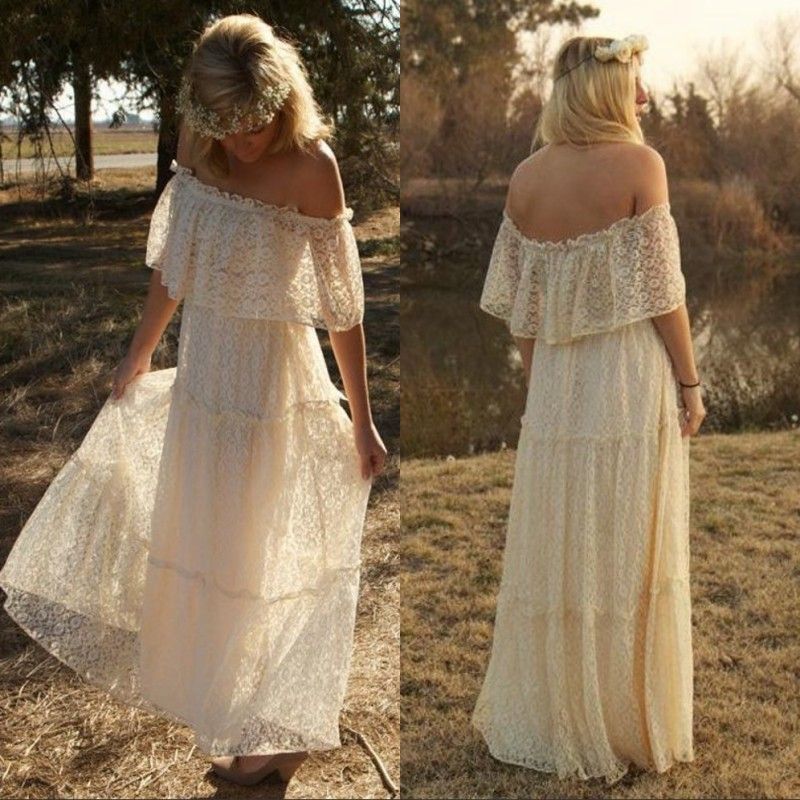Vestido de novia rustico con precioso tul escalonado - Jane Bohemian |  Mimetikbcn