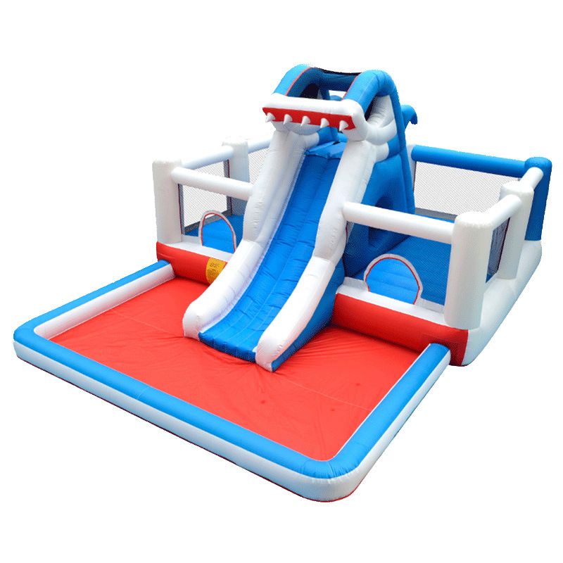 inflatable shark water slide
