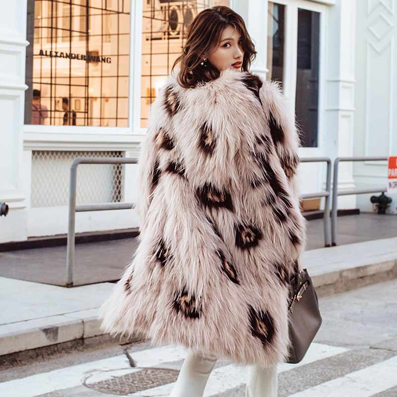 Adolescente privado Conmemorativo Piel peluda de lujo mujeres diseñador abrigos de invierno 2019 mangas  largas chaquetas de calidad superior