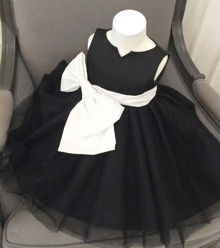 black and white bow dress
