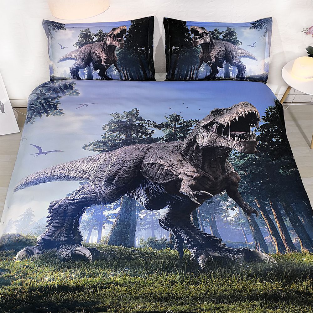 2020 Hunting Grounds Of A Tyrannosaurus Rex Bedding Quilt Cover