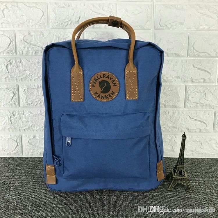 kanken leather backpack