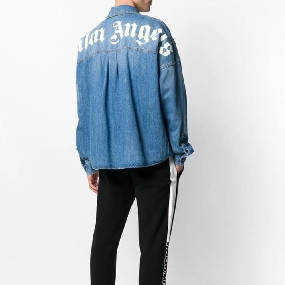 palm angels denim shirt
