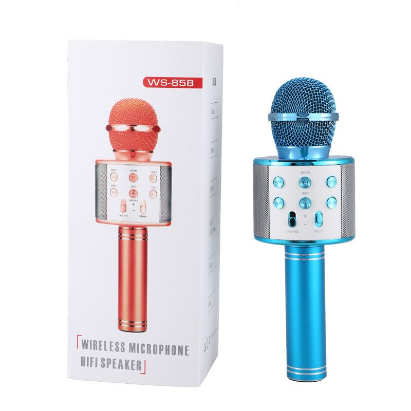 microfono portatile Bluetooth microfono karaoke wireless 4 in 1 compatibile con dispositivi Android e iOS Coospy Microfono karaoke