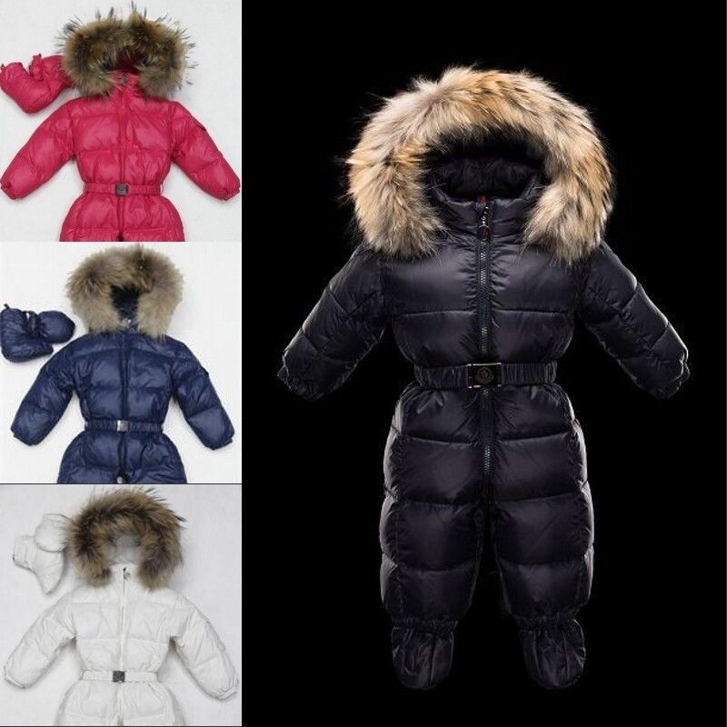baby snowsuit fur