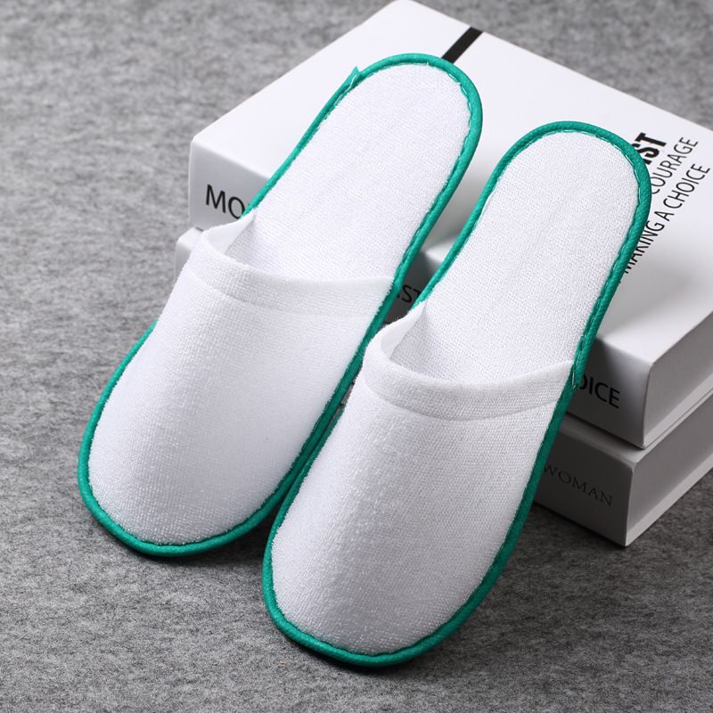 R SODIAL 10 Pares Zapatillas desechables para Spa viaje hotel Zapatillas de invitado de casa