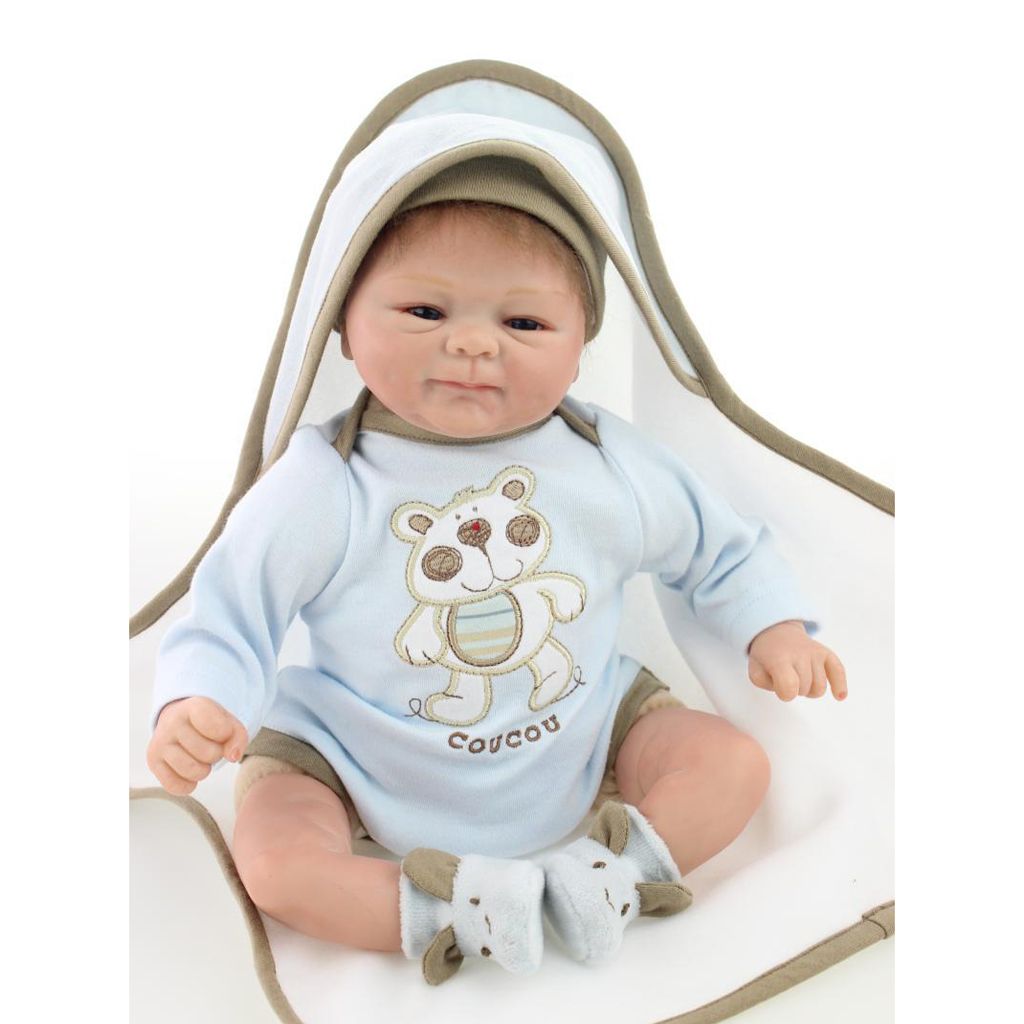 Unpainted Silicone Newborn Reborn Handmade Lifelike DIY Baby Doll Mould Model