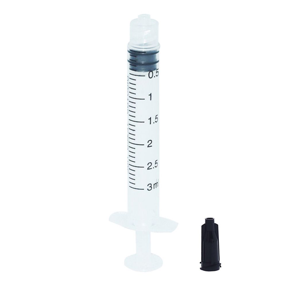2020 Dispensing Syringes 3cc 3ml Plastic With Tip Black Cap For