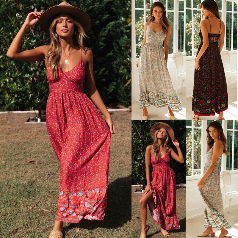 flowy maxi dress with split