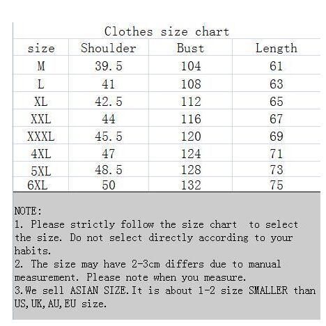 Men S Vest Size Chart