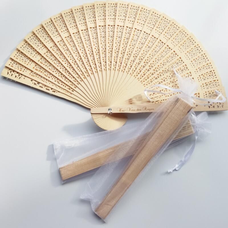 Personalized Engraved Wood Folding Hand Fan Wooden Fold Fans Customized