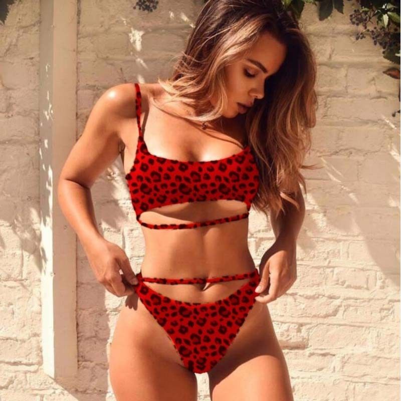 Купить Оптом 2019 Sexy Red Leopard 