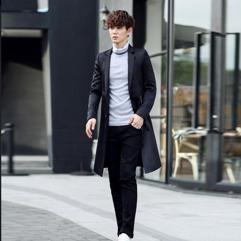 Long Blazers Trench Coat Jacket 