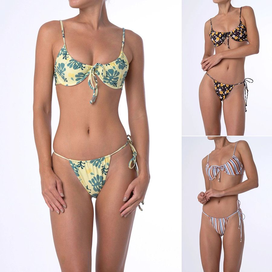 flower print bikini