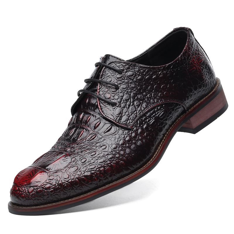 leather crocodile shoes