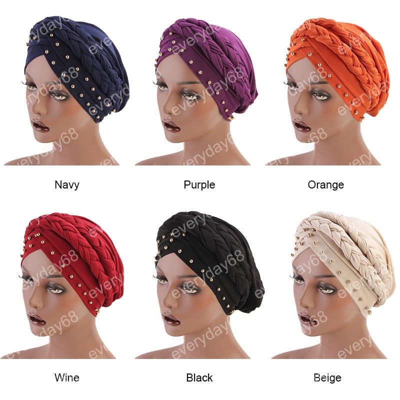 India Caps Turban Bandana New Style Braided Headwrap African Point