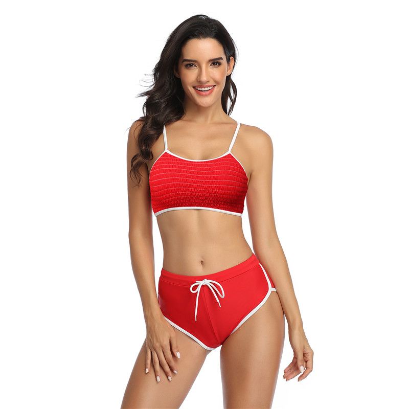 womens red bikini set