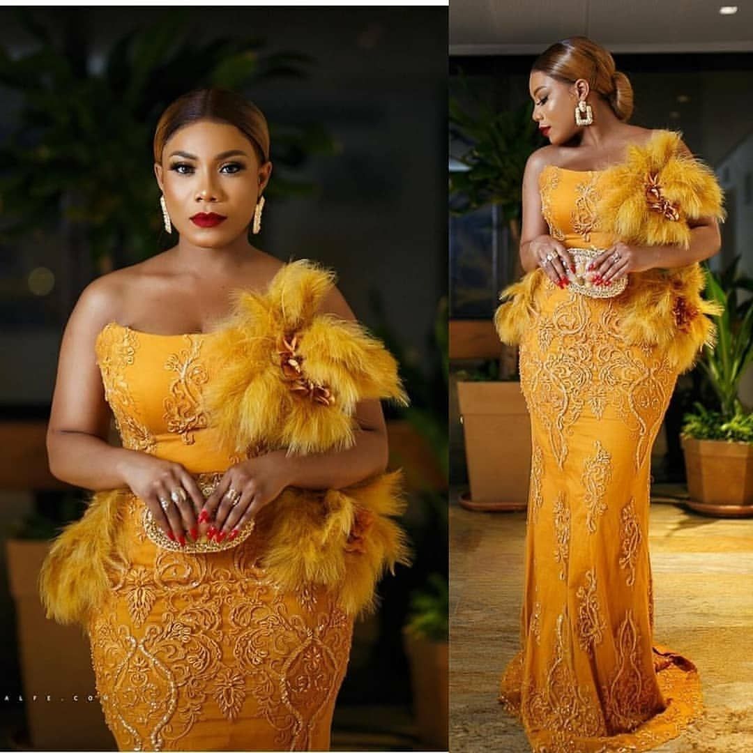 ankara yellow dresses