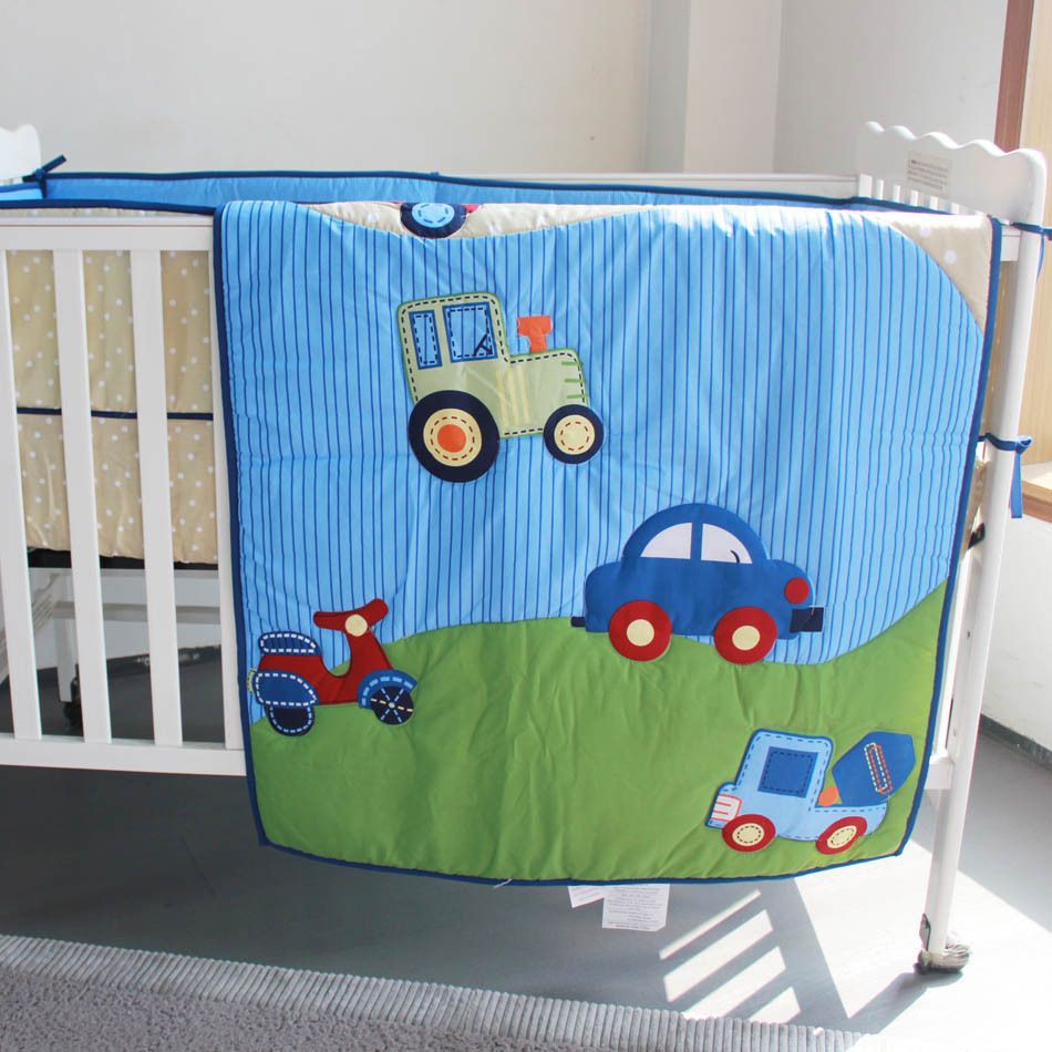 New Arrival Baby Bed Linens Cotton Crib Bedding Set Cot Bedding