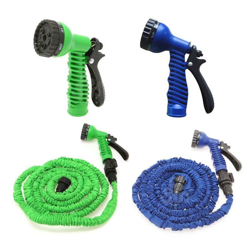 Garden Hose Car Wash Pipe 25FT 50FT 75FT 100FT Flexible Garden Water