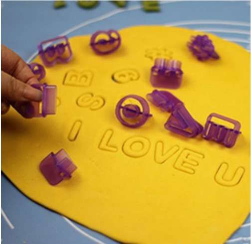 40pcs Alphabet Moule Lettre Fondant Moule Glaçage Cookie Nombre gâteau moule NEUF